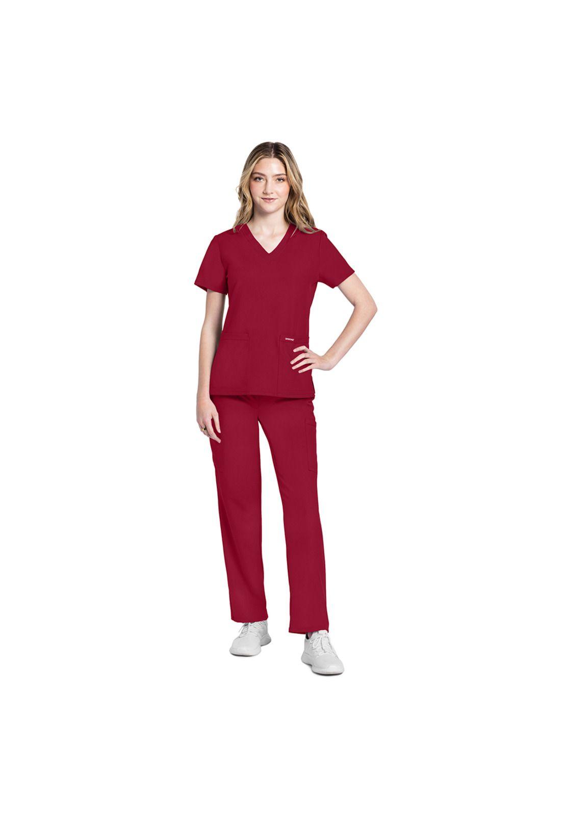POLERA CLÍNICA MUJER CHEROKEE CK953A ORIGINALS ULTRA RED-1