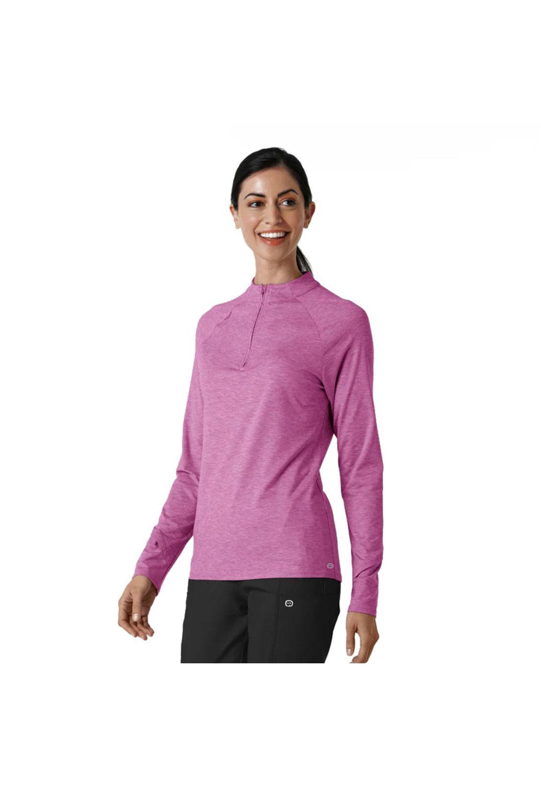 POLERA CON CIERRE MUJER Y VENTANA PARA RELOJ 2239 PINK-2