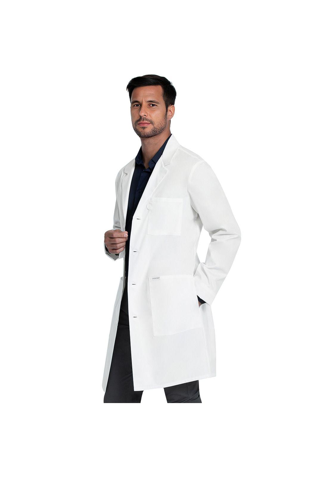 DELANTAL CLÍNICO UNISEX LARGO CHEROKEE CK460 WHITE-3