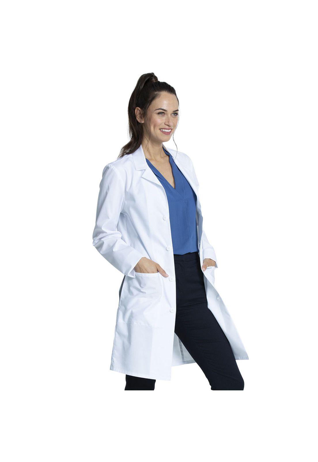 DELANTAL CLÍNICO UNISEX LARGO CHEROKEE CK460 WHITE-5