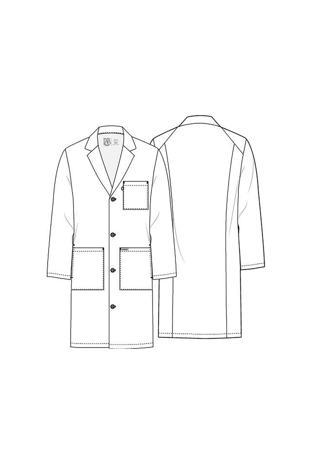 DELANTAL CLÍNICO UNISEX LARGO CHEROKEE CK460 WHITE-8