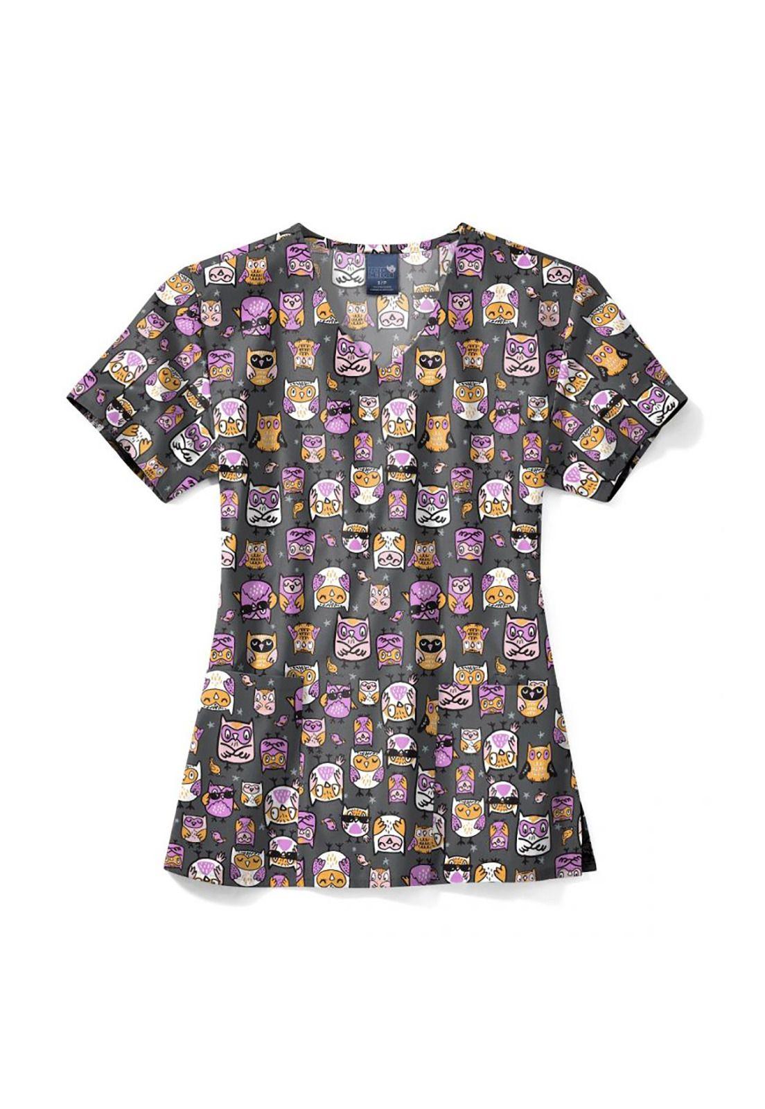 Polera Clínica Mujer Zoe-Chloe WHOH Estampada-0