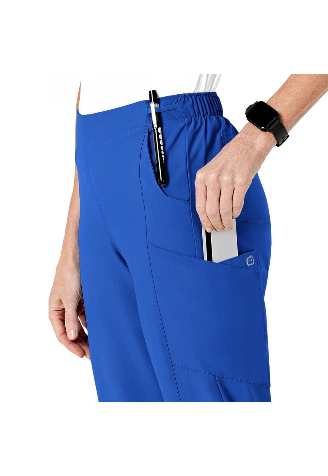 PANTALÓN CLÍNICO MUJER WONDERWINK 5155 ROYAL-3