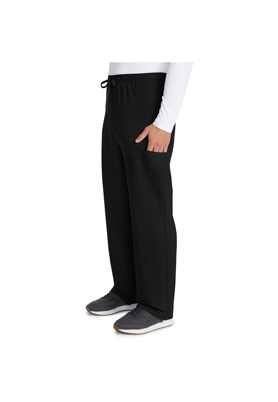 PANTALÓN RECTO CON CORDÓN TALLE MEDIO HOMBRE CK280A BLACK-2
