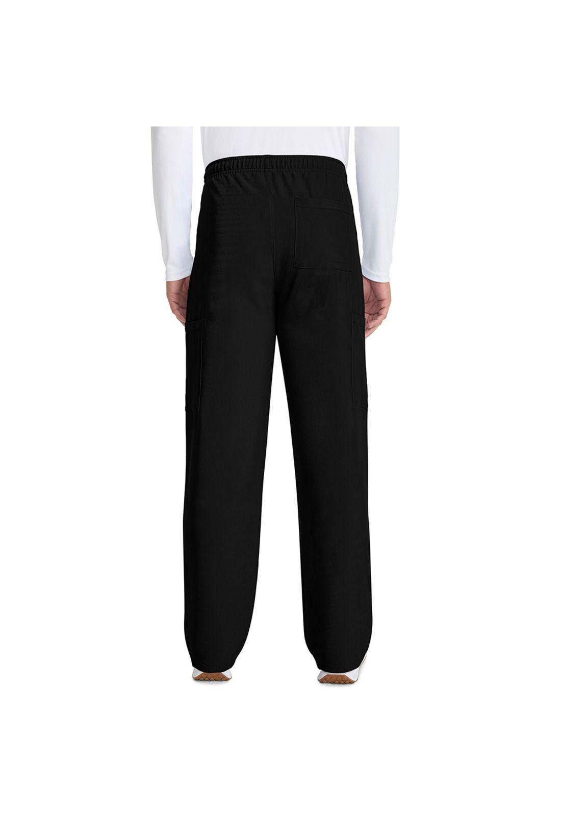 PANTALÓN RECTO CON CORDÓN TALLE MEDIO HOMBRE CK280A BLACK-4
