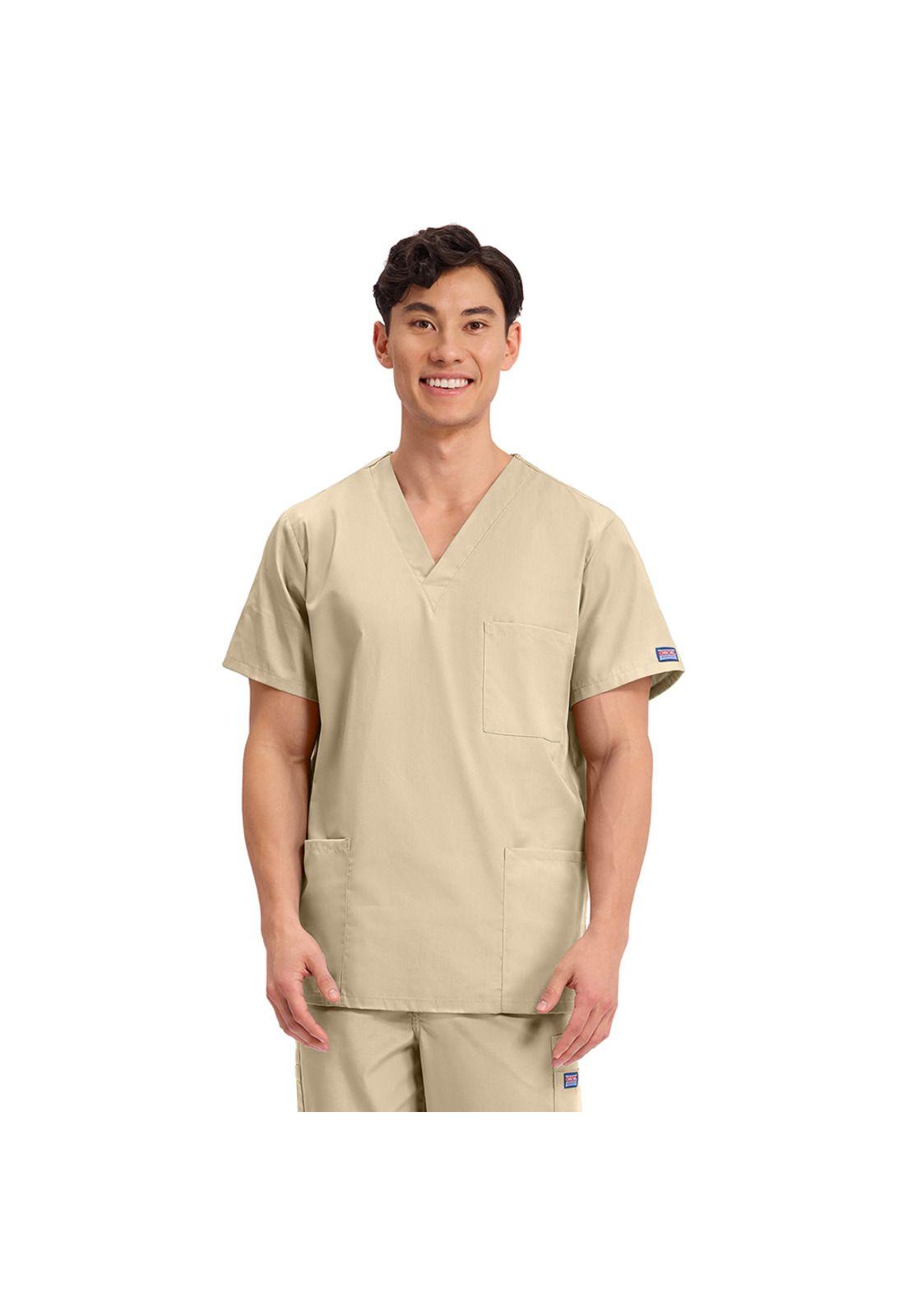 POLERA CLÍNICA HOMBRE CHEROKEE 4876 KHAKI-0