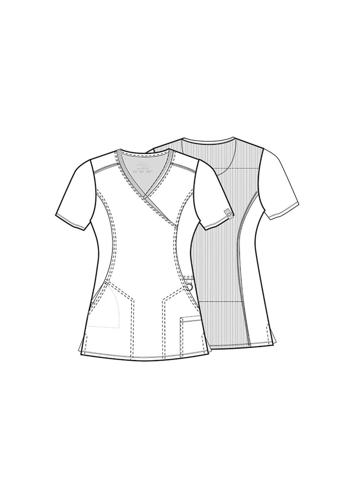 POLERA CLÍNICA CRUZADA 2625A NAVY-5