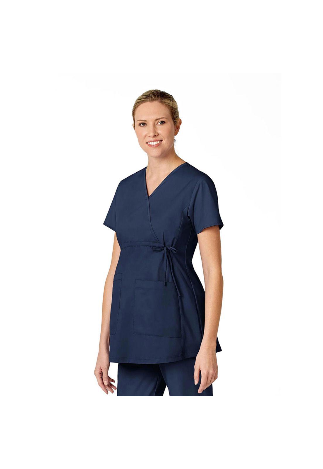 POLERA CLÍNICA MUJER MATERNAL WONDERWINK 145 NAVY-2