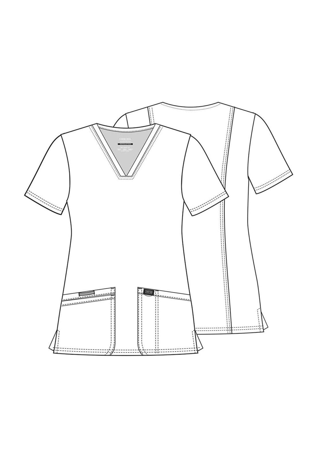 POLERA CLÍNICA MUJER CHEROKEE REVOLUTION WW620 BLACK-5