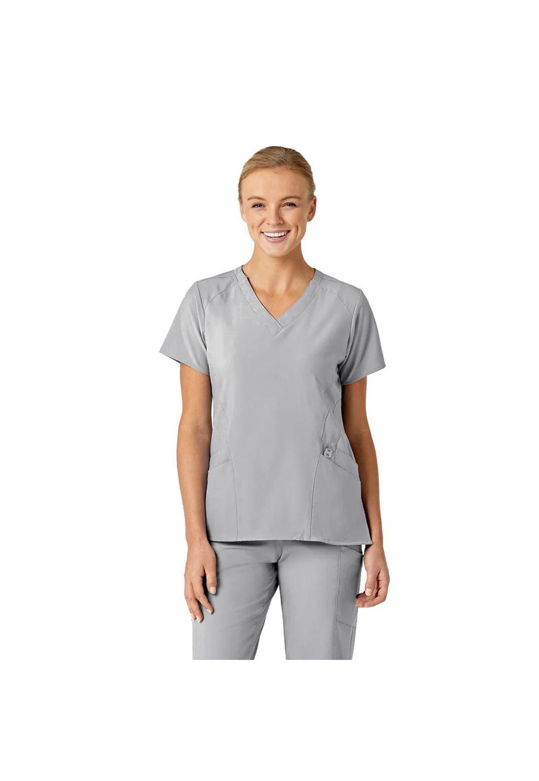 POLERA CLÍNICA MUJER WONDERWINK 6155 GREY-0