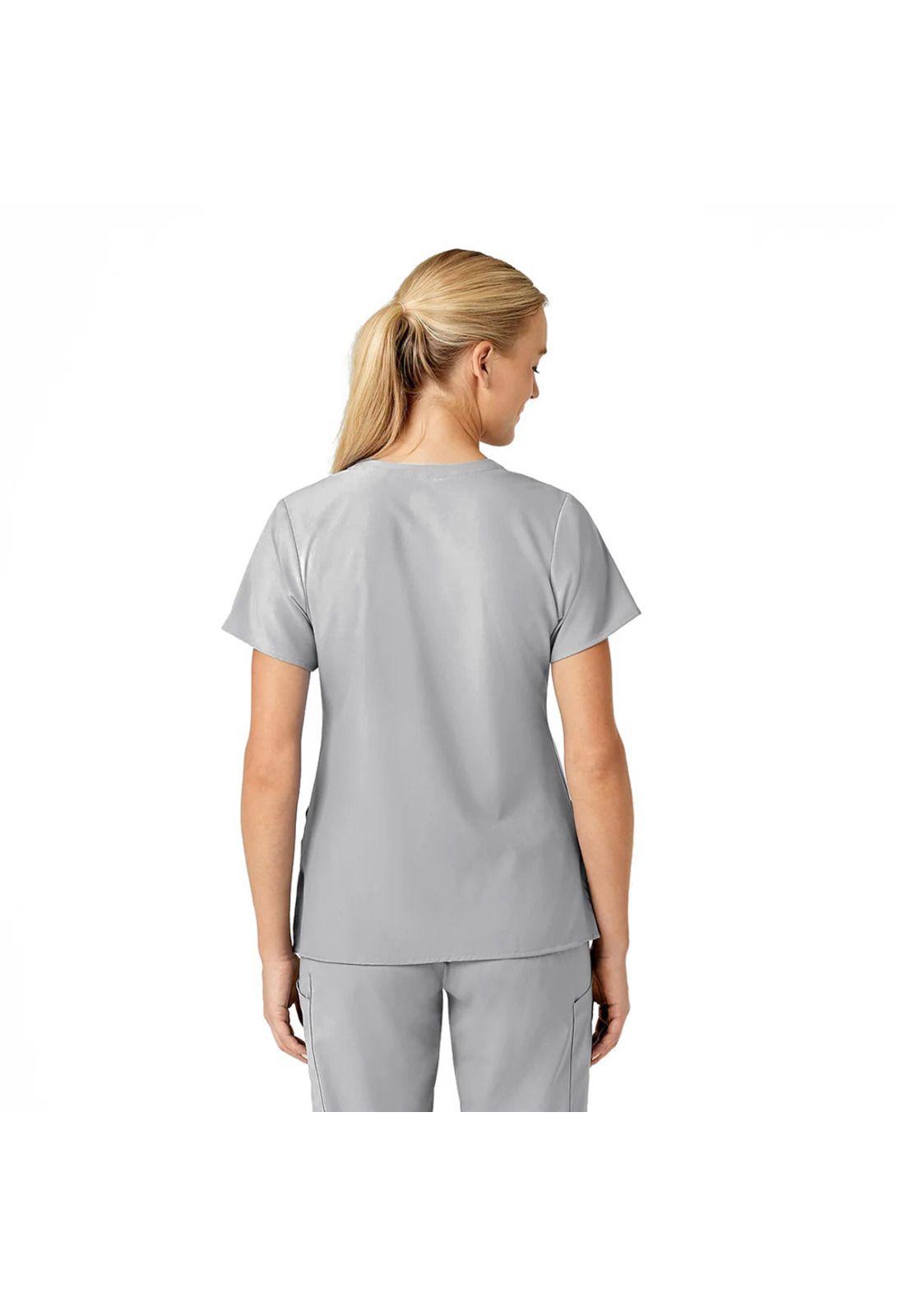 POLERA CLÍNICA MUJER WONDERWINK 6155 GREY-4
