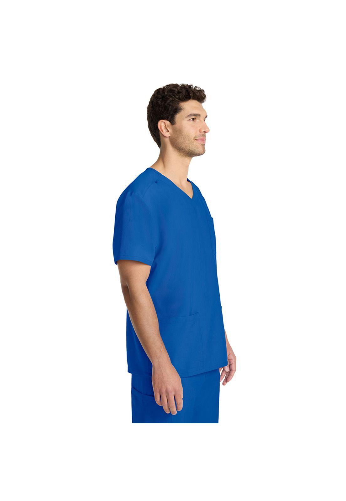 POLERA CLÍNICA HOMBRE CUELLO EN V CK783A ROYAL-3