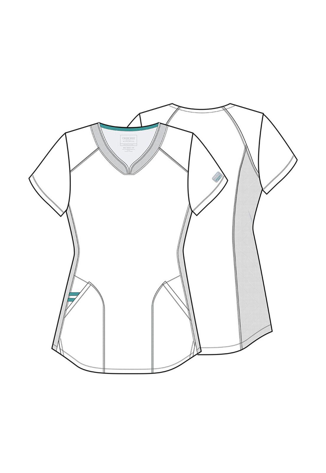 POLERA CLÍNICA MUJER CHEROKEE REVOLUTION WW601 PEWTER-5