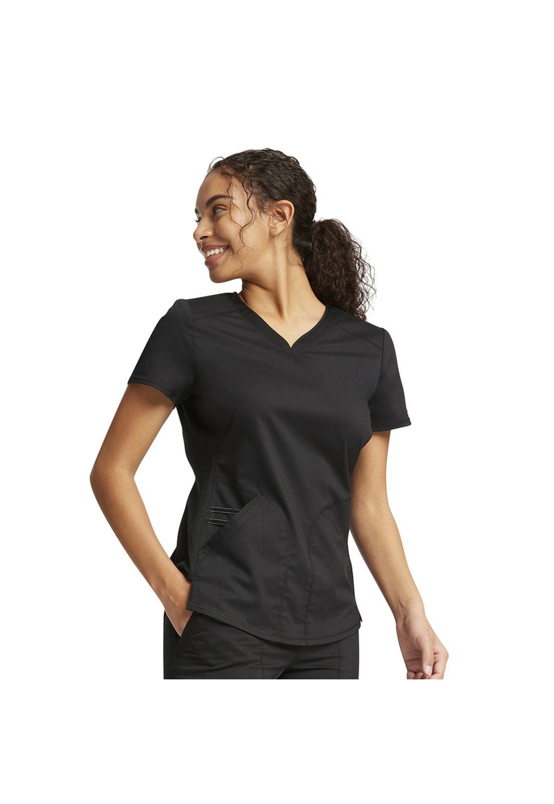 POLERA CLÍNICA MUJER CHEROKEE REVOLUTION WW601 BLACK-3