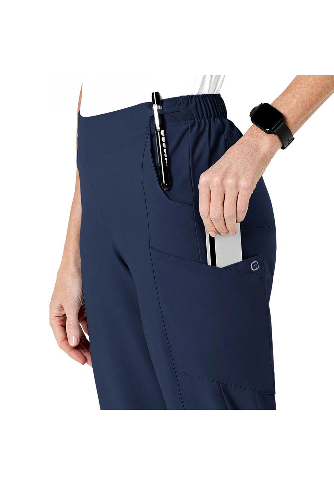 PANTALÓN CLÍNICO MUJER WONDERWINK 5155 NAVY-3