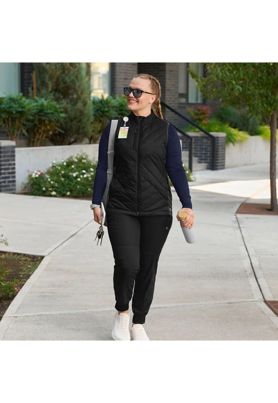 CHAQUETA SIN MANGA MUJER ACOLCHADA 8277 BLACK-2