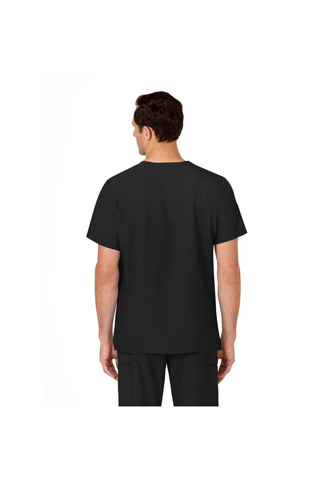 POLERA CLÍNICA HOMBRE WONDERWINK 6355 BLACK-3