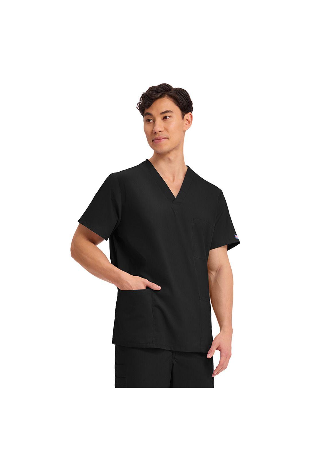 POLERA CLÍNICA HOMBRE CHEROKEE 4876 BLACK-3