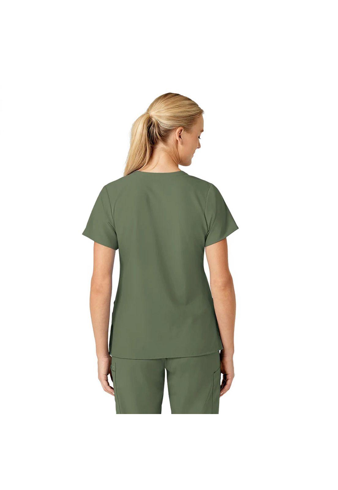 POLERA CLÍNICA MUJER WONDERWINK 6155 OLIVE-4