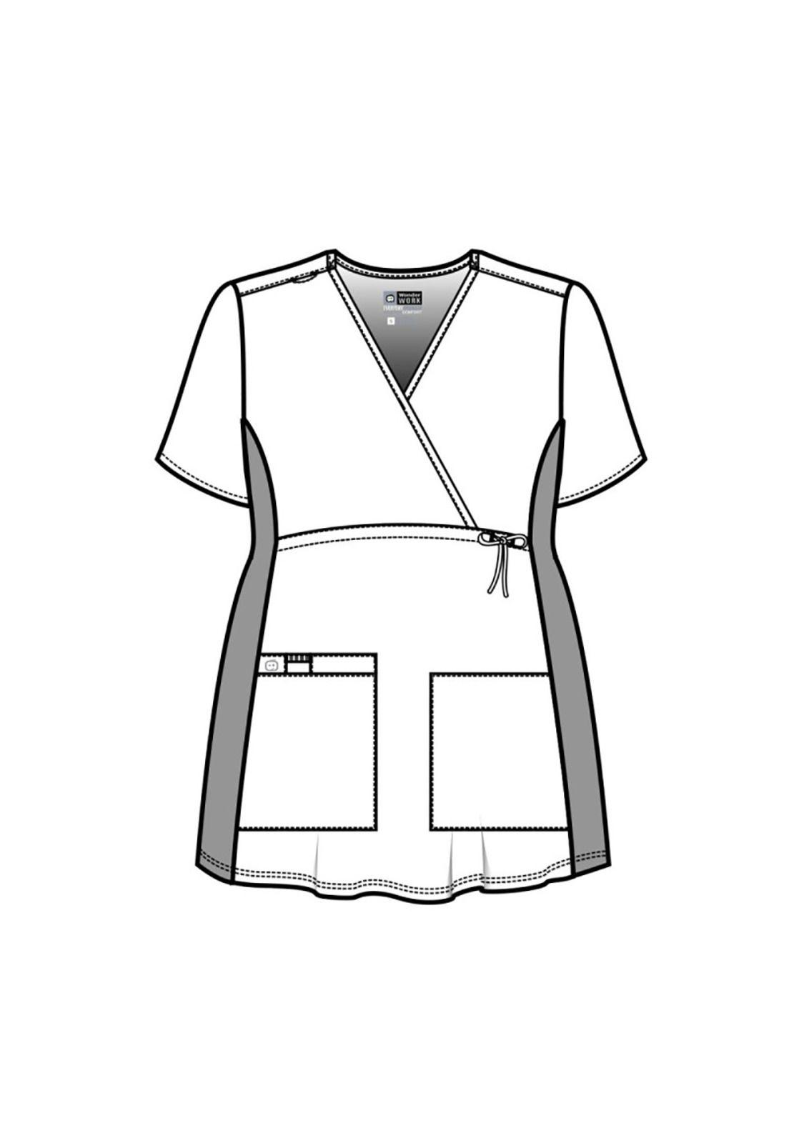 POLERA CLÍNICA MUJER MATERNAL WONDERWINK 145 RED-4