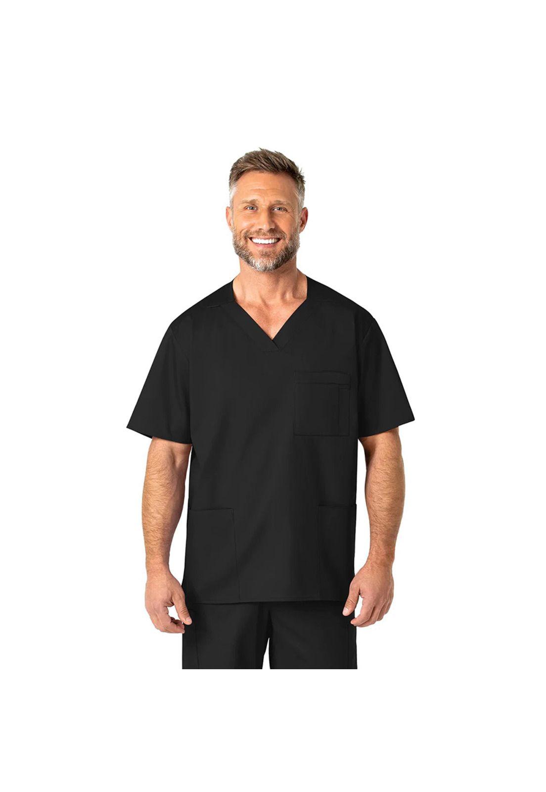 POLERA CLÍNICA HOMBRE WONDERWINK WORK 103 BLACK-0