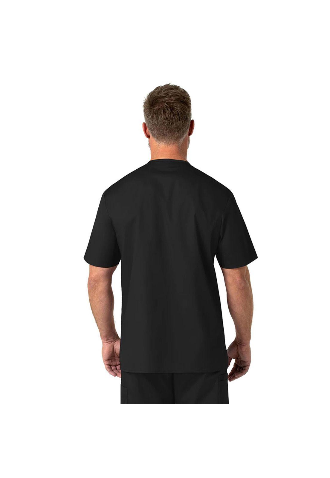POLERA CLÍNICA HOMBRE WONDERWINK WORK 103 BLACK-4