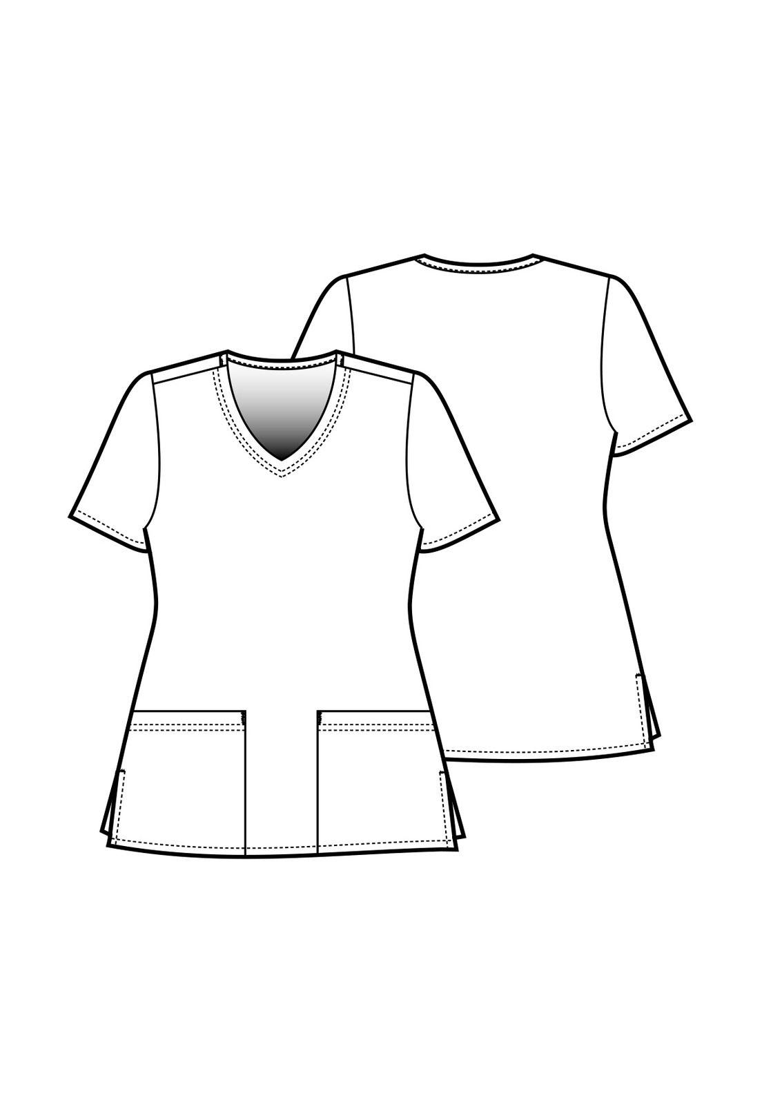Polera Clínica Mujer Zoe-Chloe ALPL Estampada-3