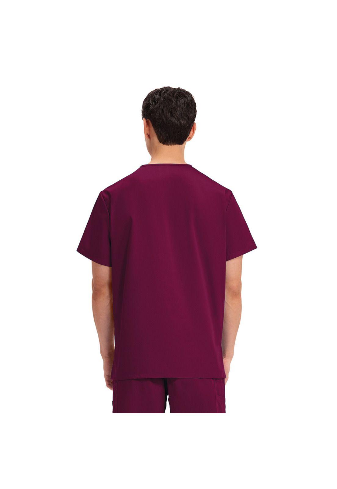 POLERA CLÍNICA HOMBRE CHEROKEE 4876 WINE-4