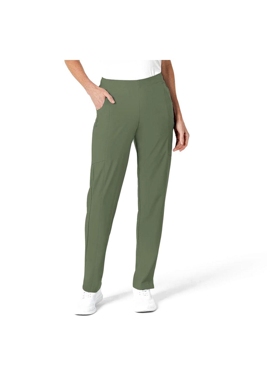 PANTALÓN CLÍNICO MUJER WONDERWINK 5155 OLIVE-0