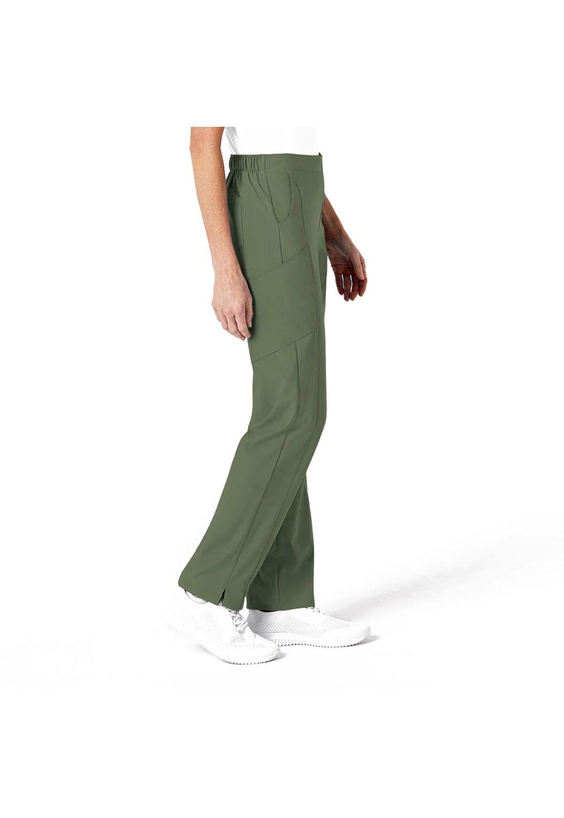 PANTALÓN CLÍNICO MUJER WONDERWINK 5155 OLIVE-2