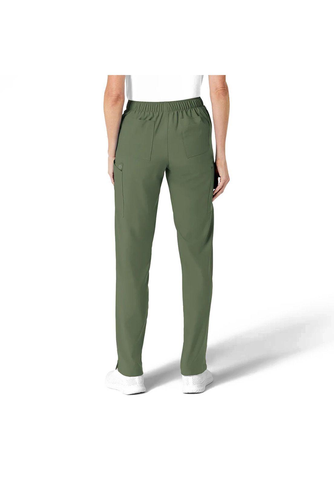 PANTALÓN CLÍNICO MUJER WONDERWINK 5155 OLIVE-4