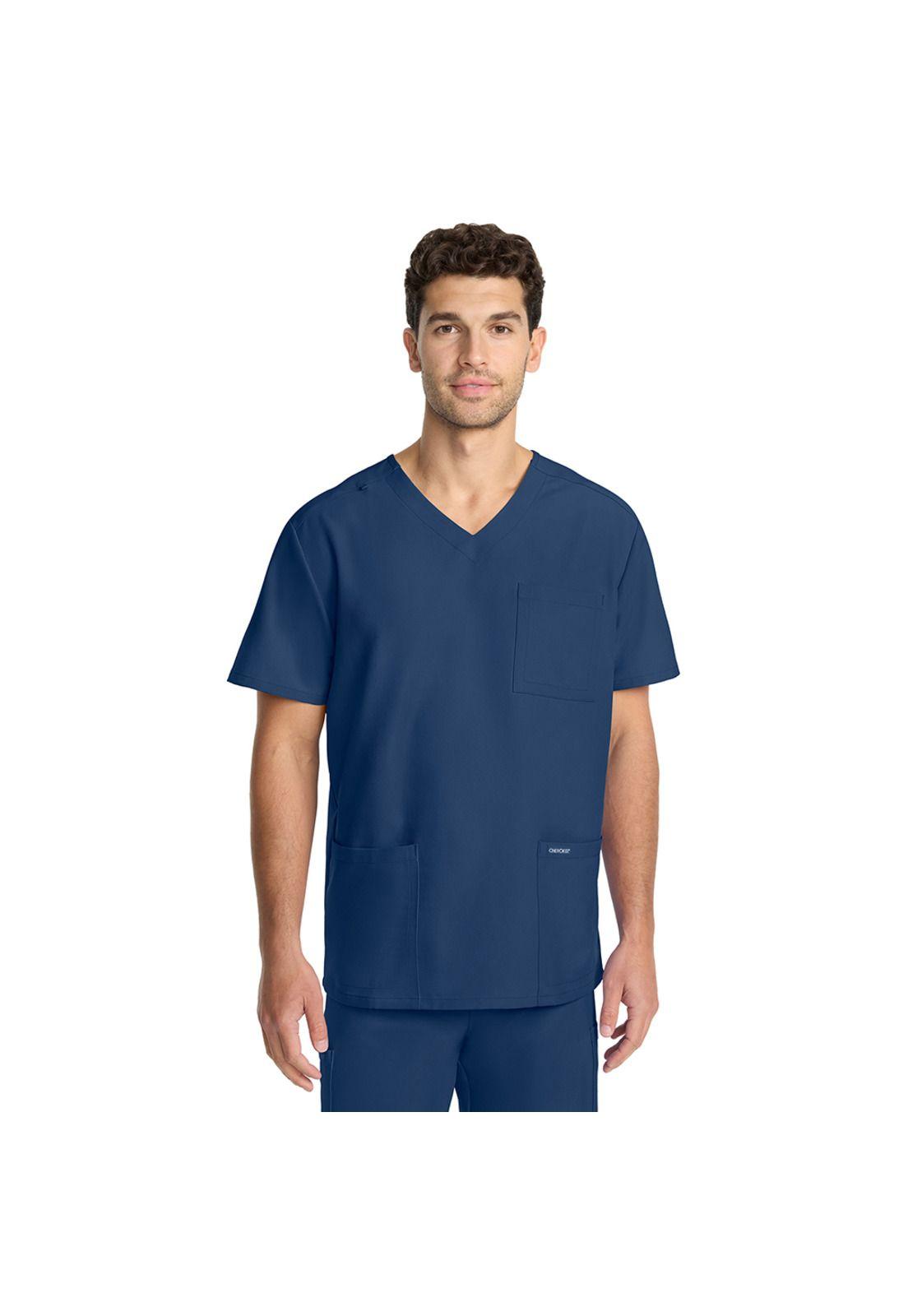 POLERA CLÍNICA HOMBRE CUELLO EN V CK783A NAVY-0