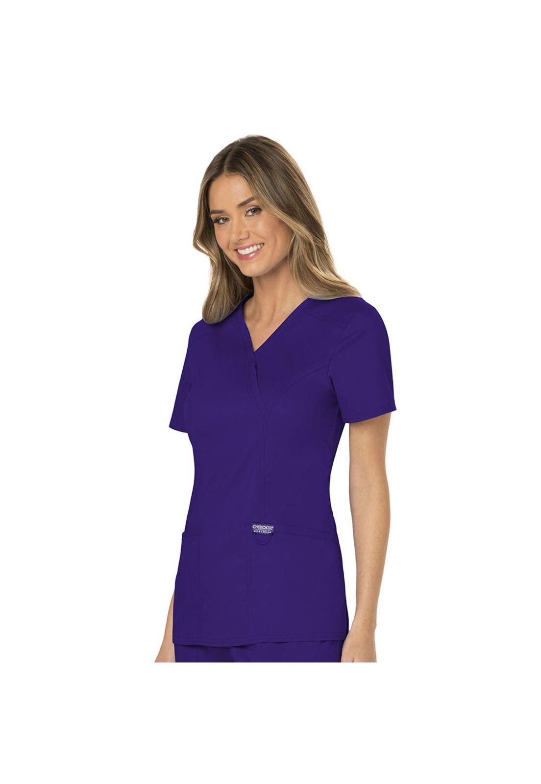 POLERA CLÍNICA MUJER CHEROKEE REVOLUTION WW610 GRAPE-2