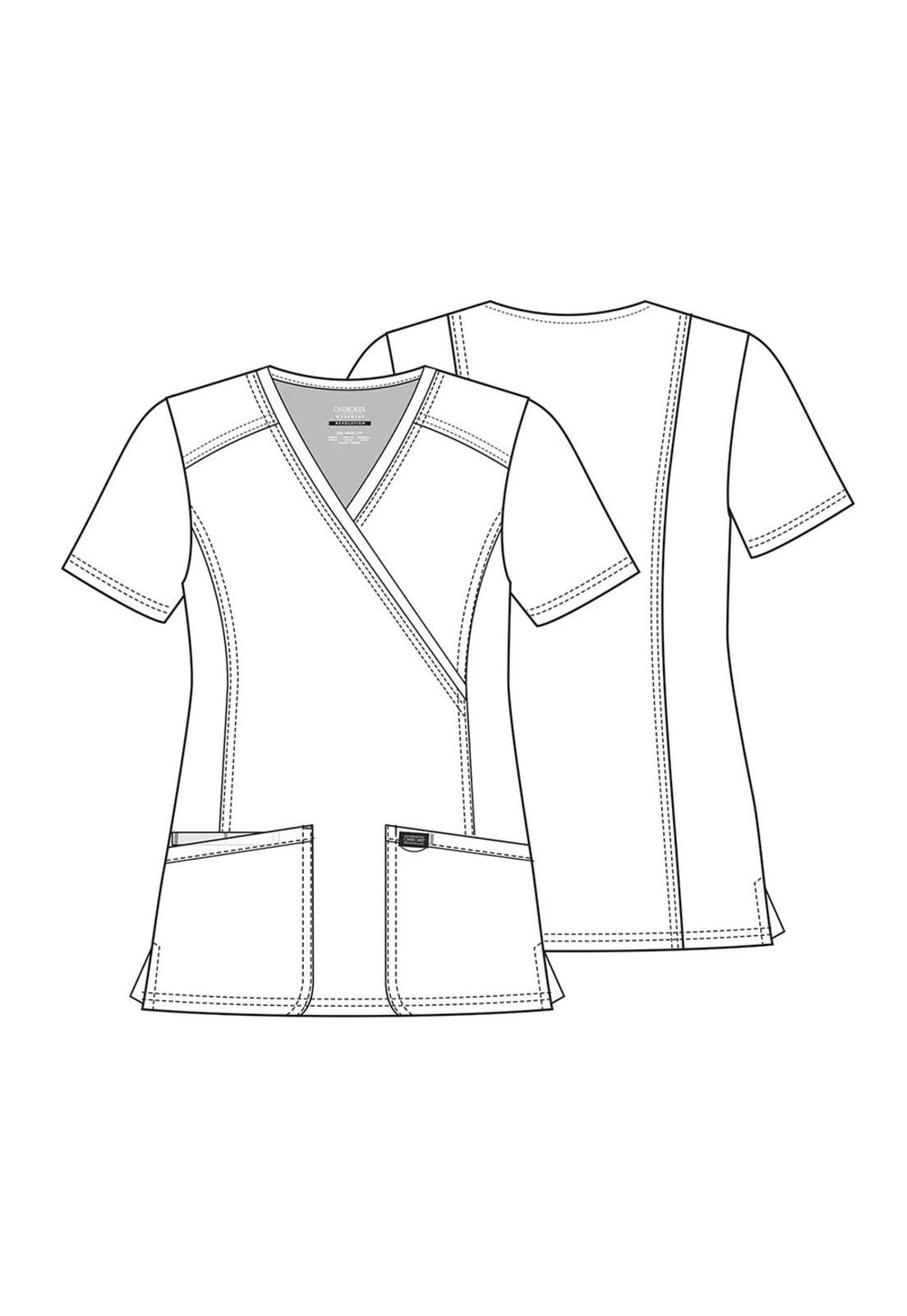 POLERA CLÍNICA MUJER CHEROKEE REVOLUTION WW610 GRAPE-5