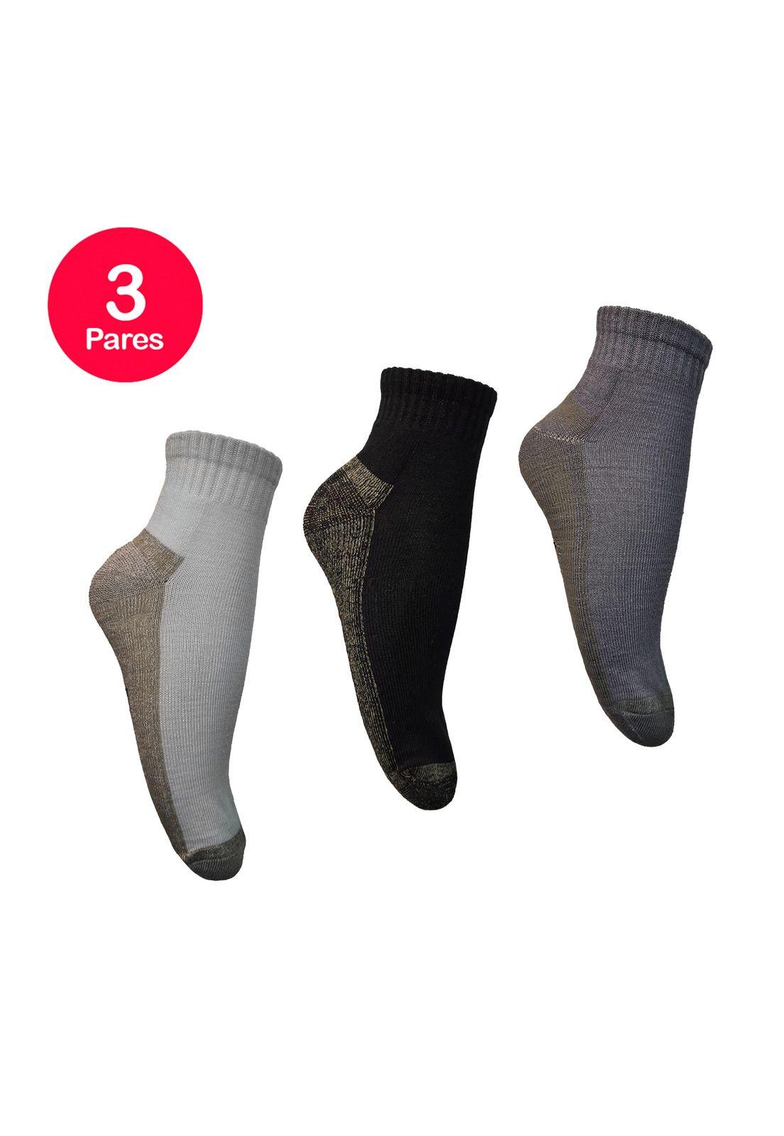 Calcetín Tobillera Hombre Cobre Bamboo Pack 3-2