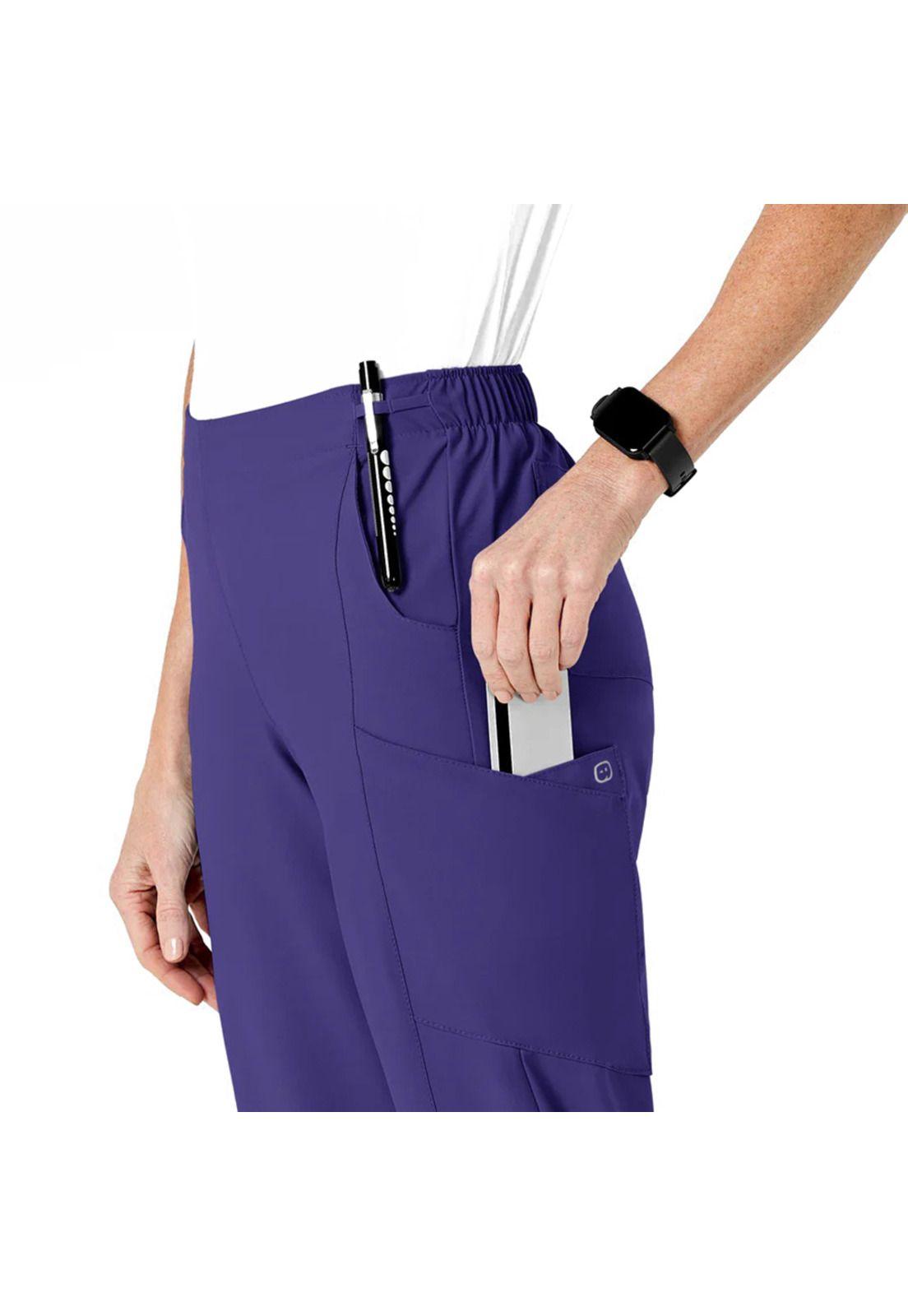 PANTALÓN CLÍNICO MUJER WONDERWINK 5155 GRAPE-3