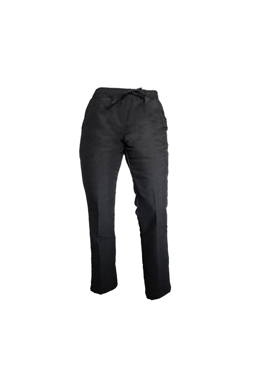 Pantalón Mujer Negro Mike's Antifluido Uniformes Clínicos-0