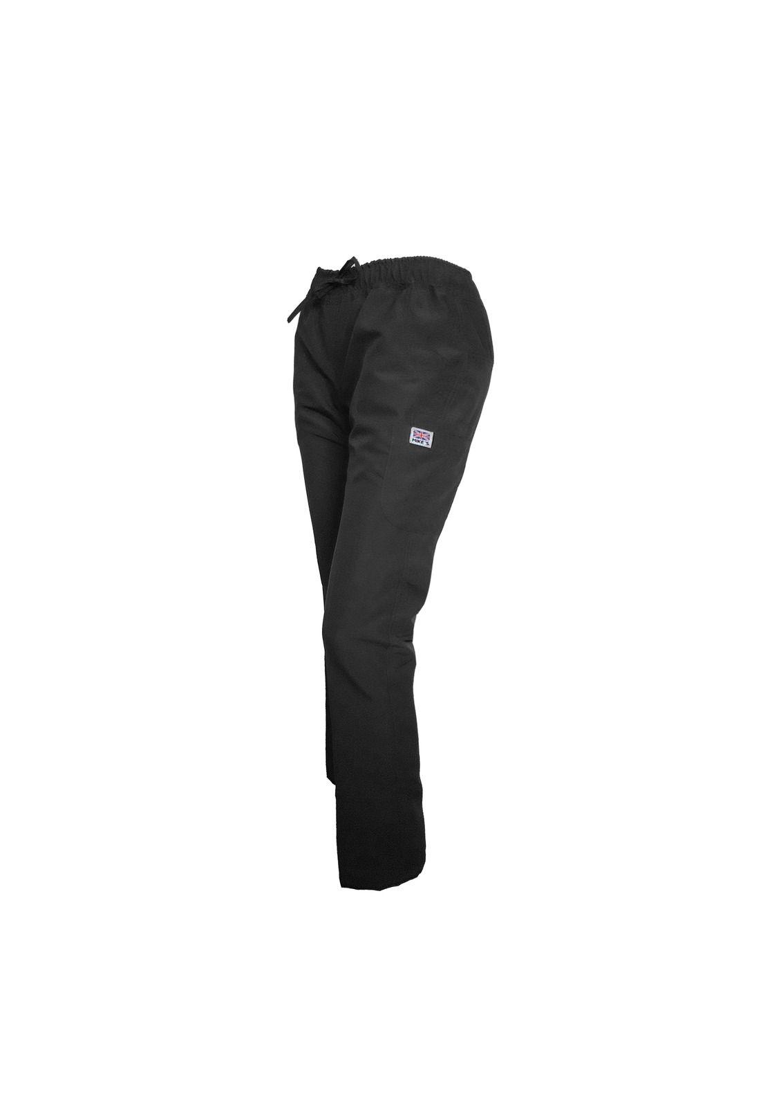 Pantalón Mujer Negro Mike's Antifluido Uniformes Clínicos-1