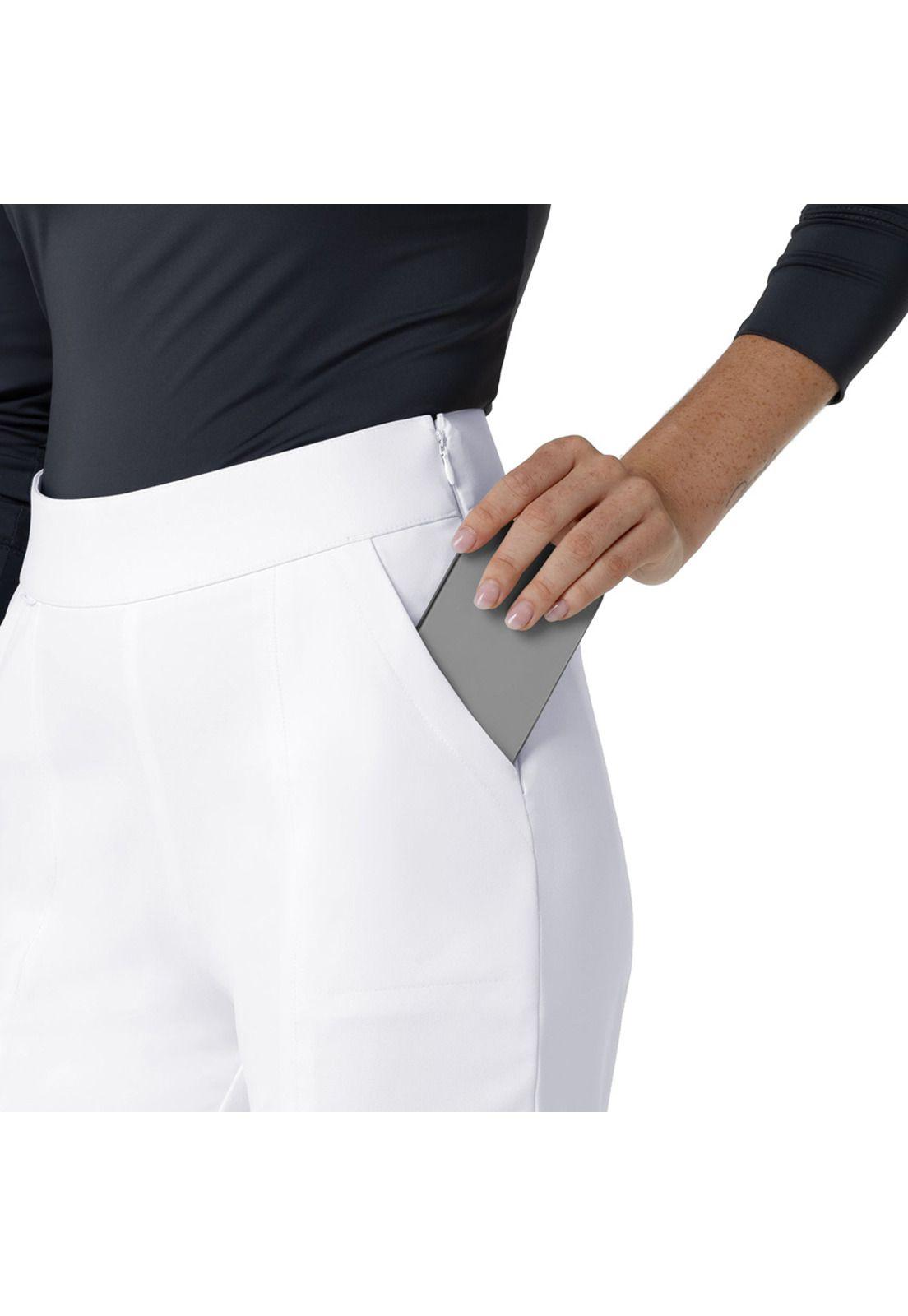 PANTALÓN CLÍNICO TOBILLO CÓNICO MUJER 5166 WHITE-4