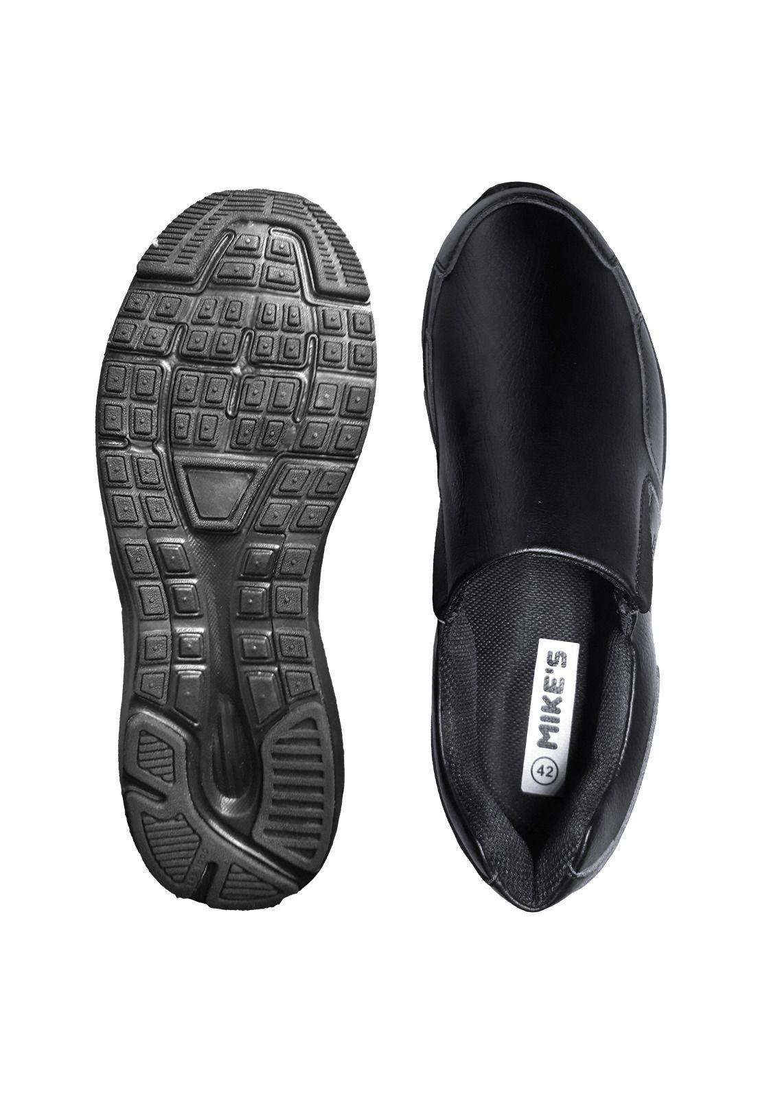 Zapato/Zapatilla Slip On Cuero Negro-4