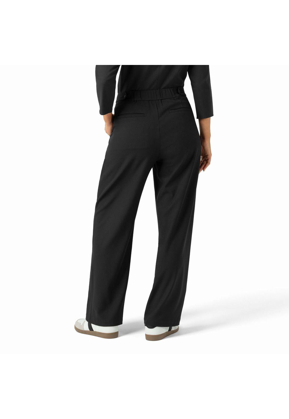 PANTALÓN CLÍNICO PLISADO MUJER PIERNA ANCHA 5266 BLACK-3