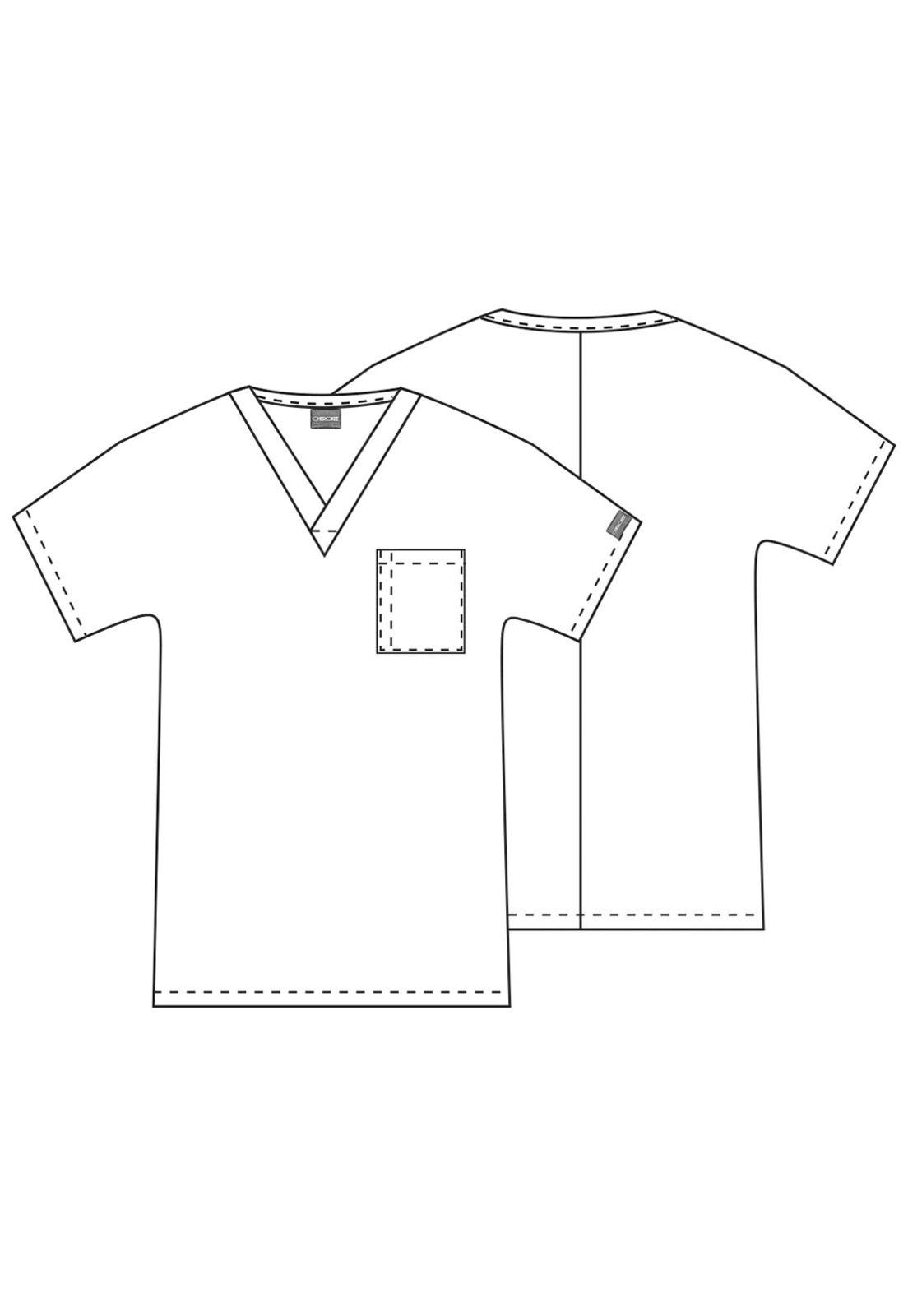 POLERA CLÍNICA CUELLO EN V 4777 CARIBBEAN-5