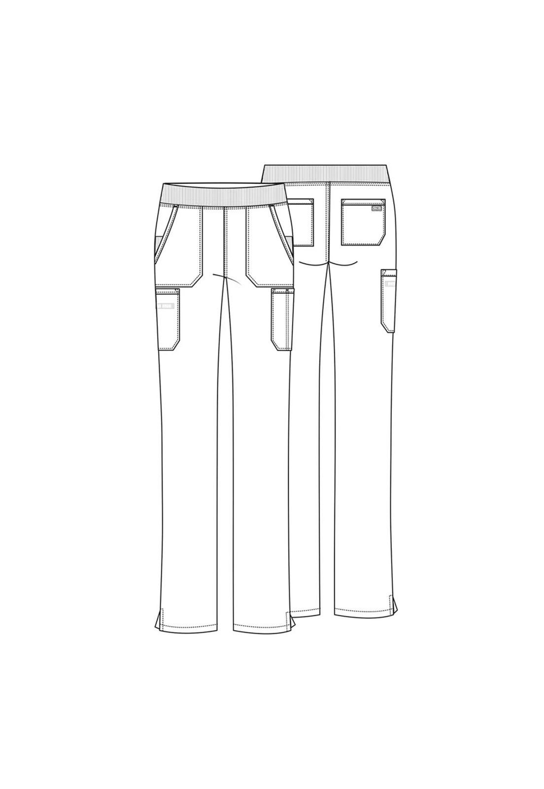 PANTALÓN MUJER CARGO SIN CIERRES CON PIERNA RECTA WW210 NAVY-5