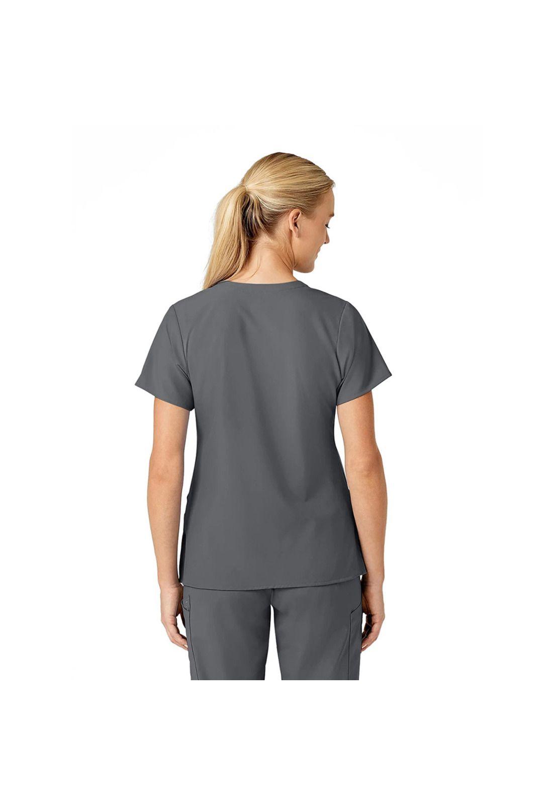 POLERA CLÍNICA MUJER WONDERWINK 6155 PEWTER-4