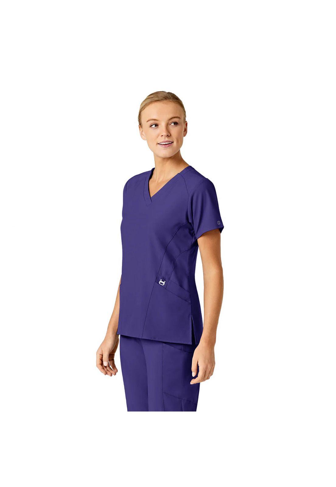 POLERA CLÍNICA MUJER WONDERWINK 6155 GRAPE-2