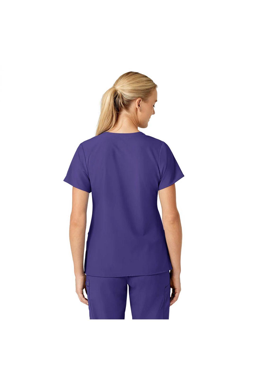 POLERA CLÍNICA MUJER WONDERWINK 6155 GRAPE-4