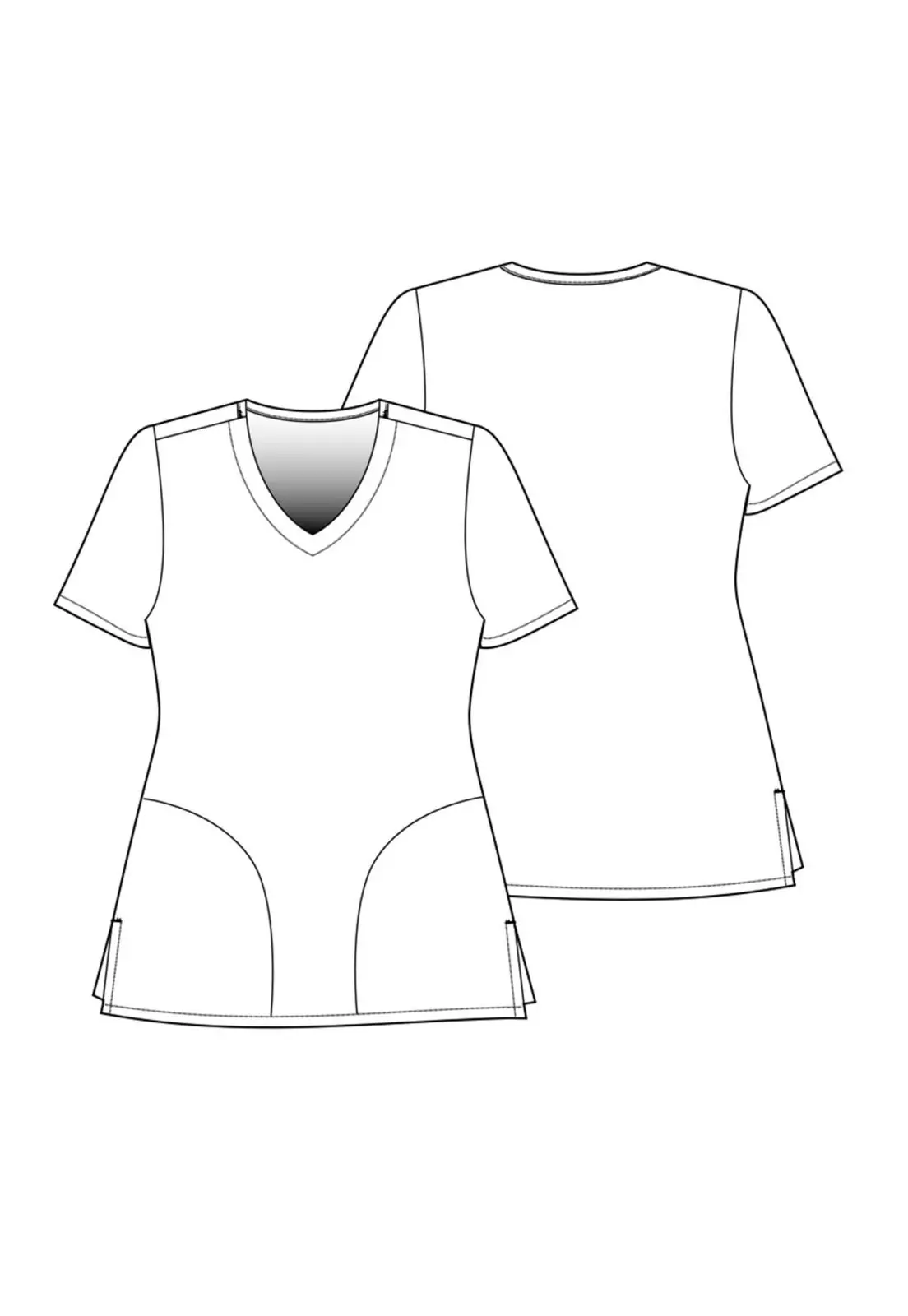 Polera Clínica Mujer Zoe-Chloe Z19213PDPM Estampada-1