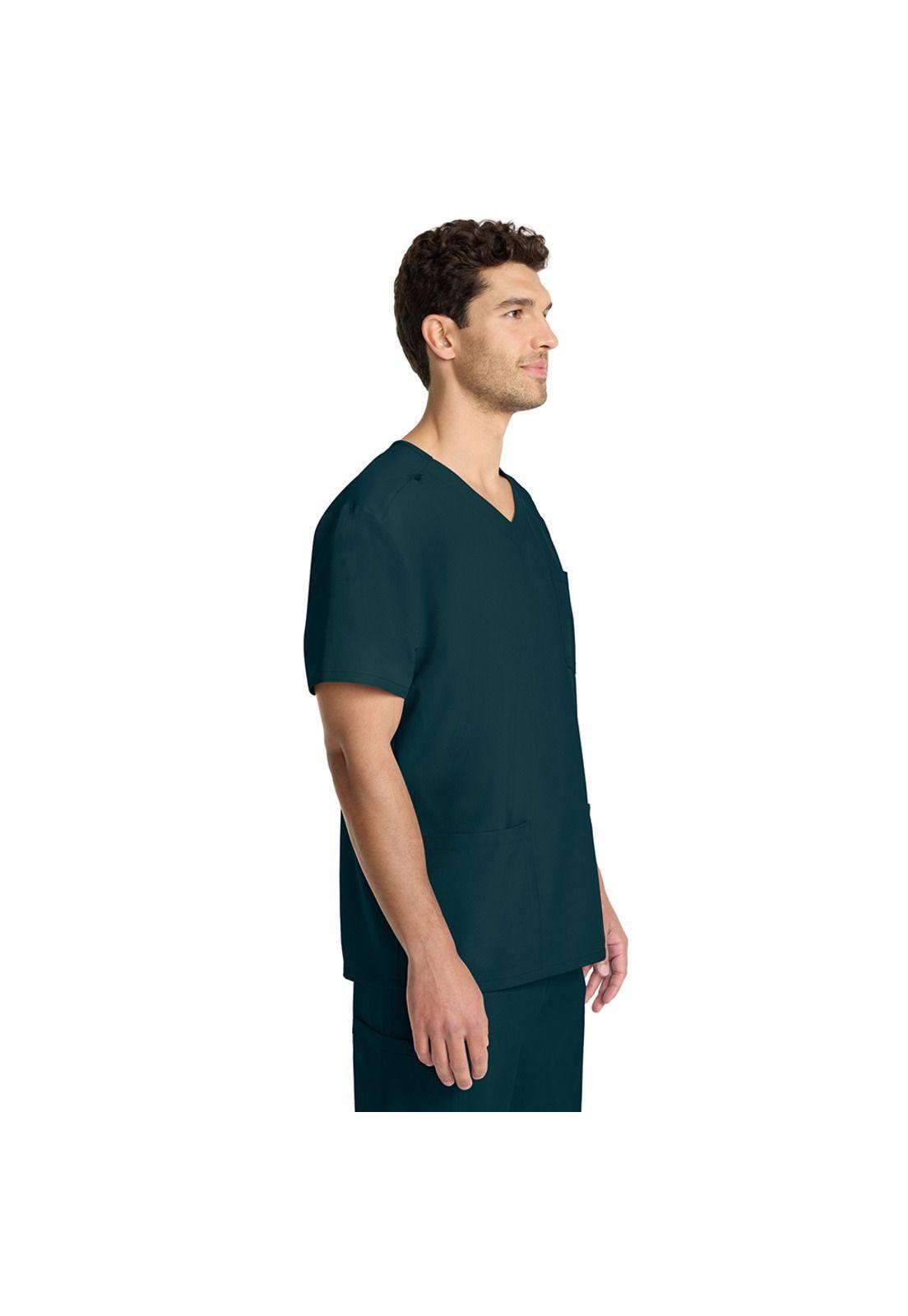 POLERA CLÍNICA HOMBRE CUELLO EN V CK783A CARIBBEAN-3