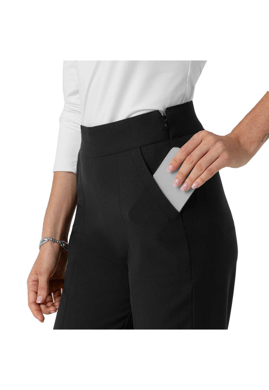 PANTALÓN CLÍNICO TOBILLO CÓNICO MUJER 5166 BLACK-3