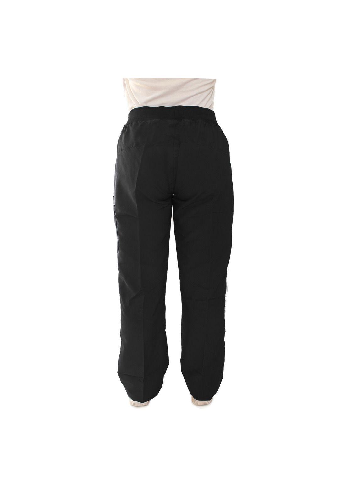 Pantalón Mujer Negro Mike's Antifluido Uniformes Clínicos-3
